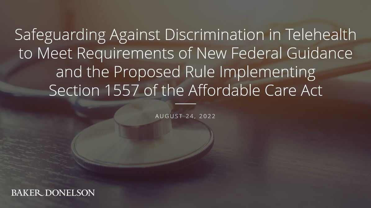 Safeguarding Against Discrimination in Telehealth to Meet Requirements