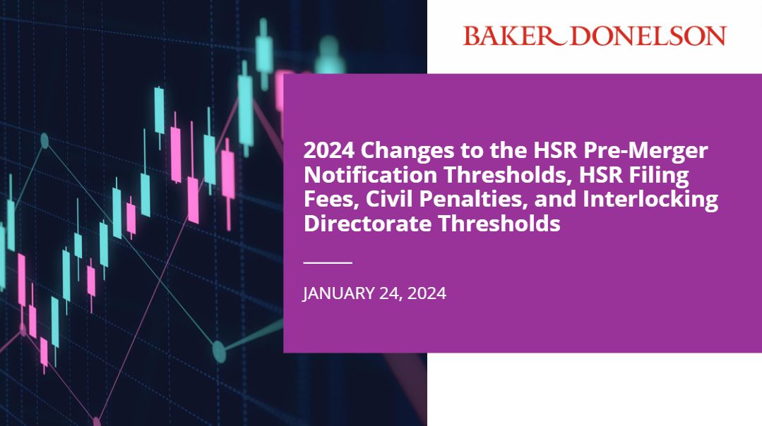 2024 Changes to the HSR PreMerger Notification Thresholds, HSR Filing