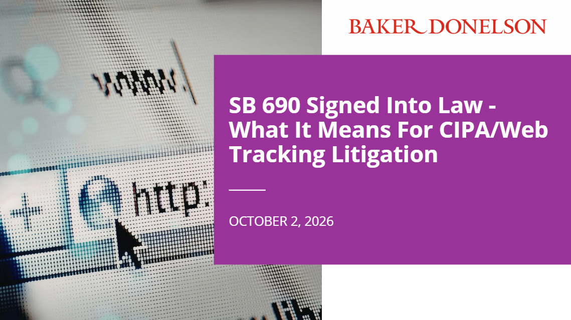 SB 690 Signed Into Law - What It Means For CIPA/Web Tracking ...